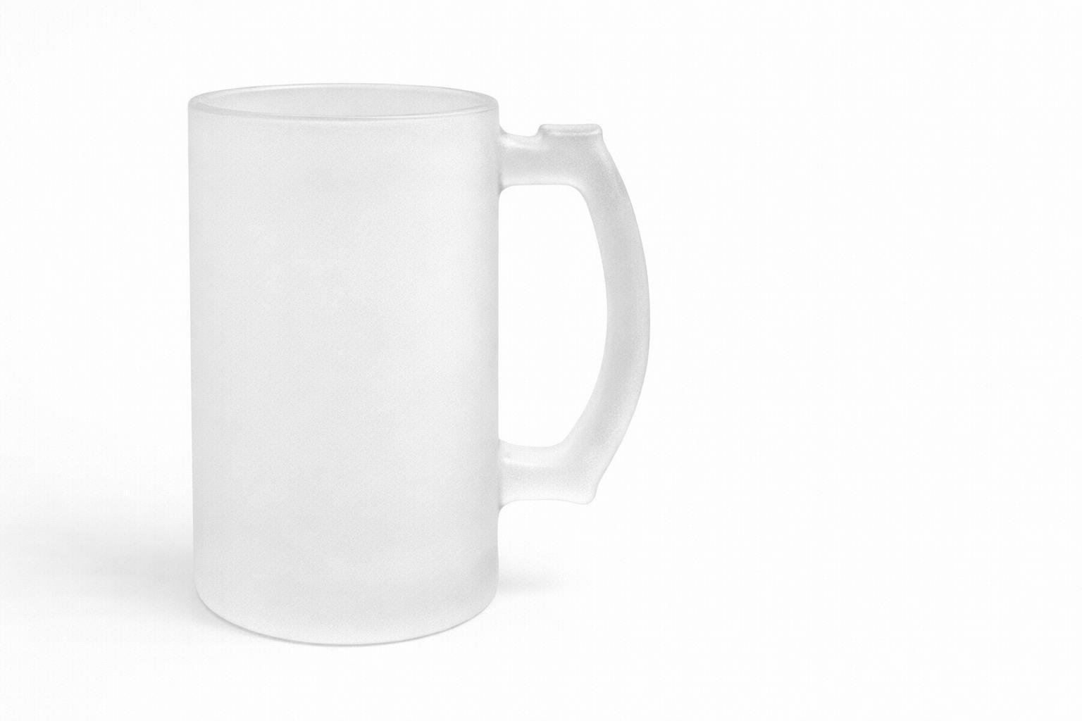 Caneca Vidro Jateada 473ml